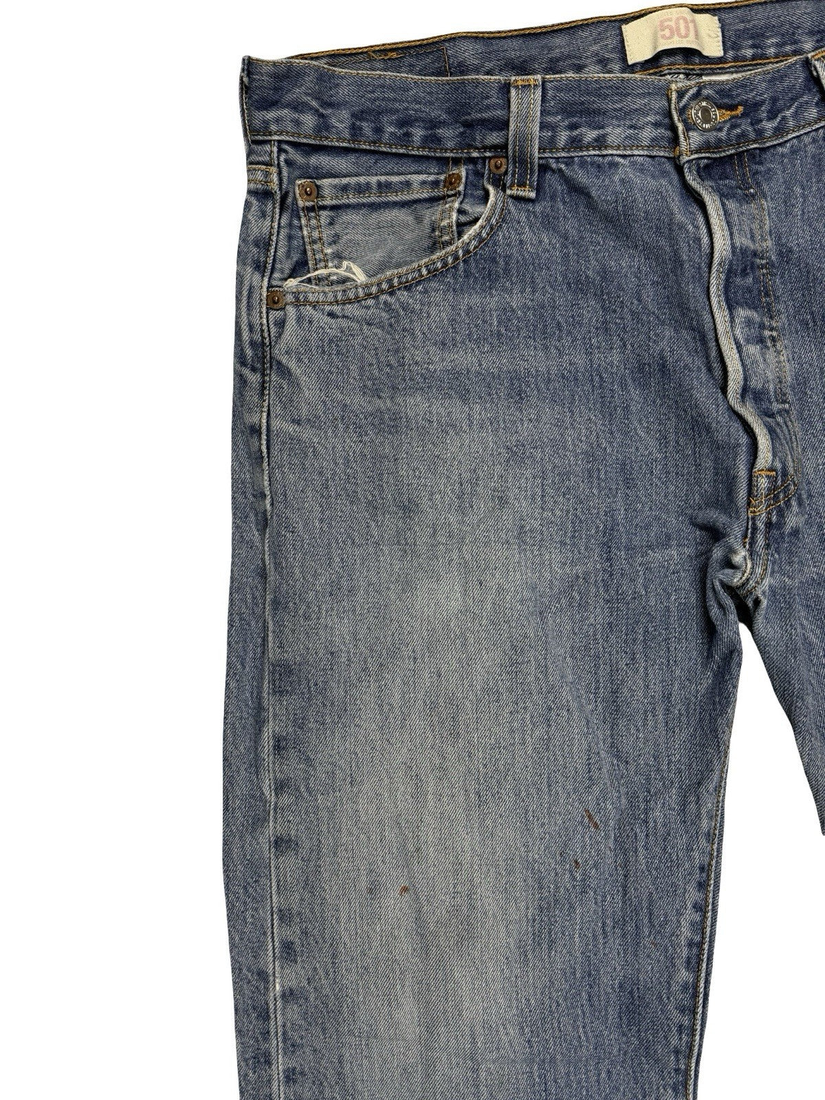 Levi's 501 Blue Y2K Denim Jeans 36W 32L