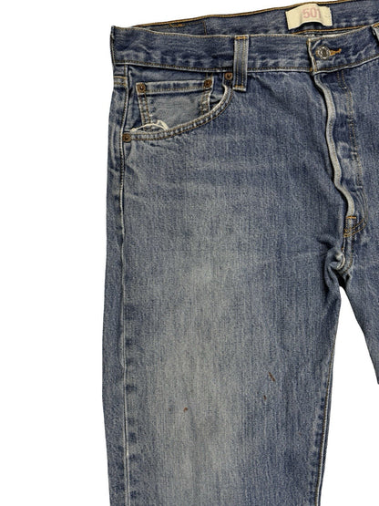 Levi's 501 Blue Y2K Denim Jeans 36W 32L