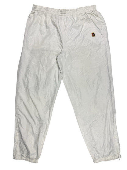 Nike Vintage 90s White Lined Tracksuit Bottom Trousers XL