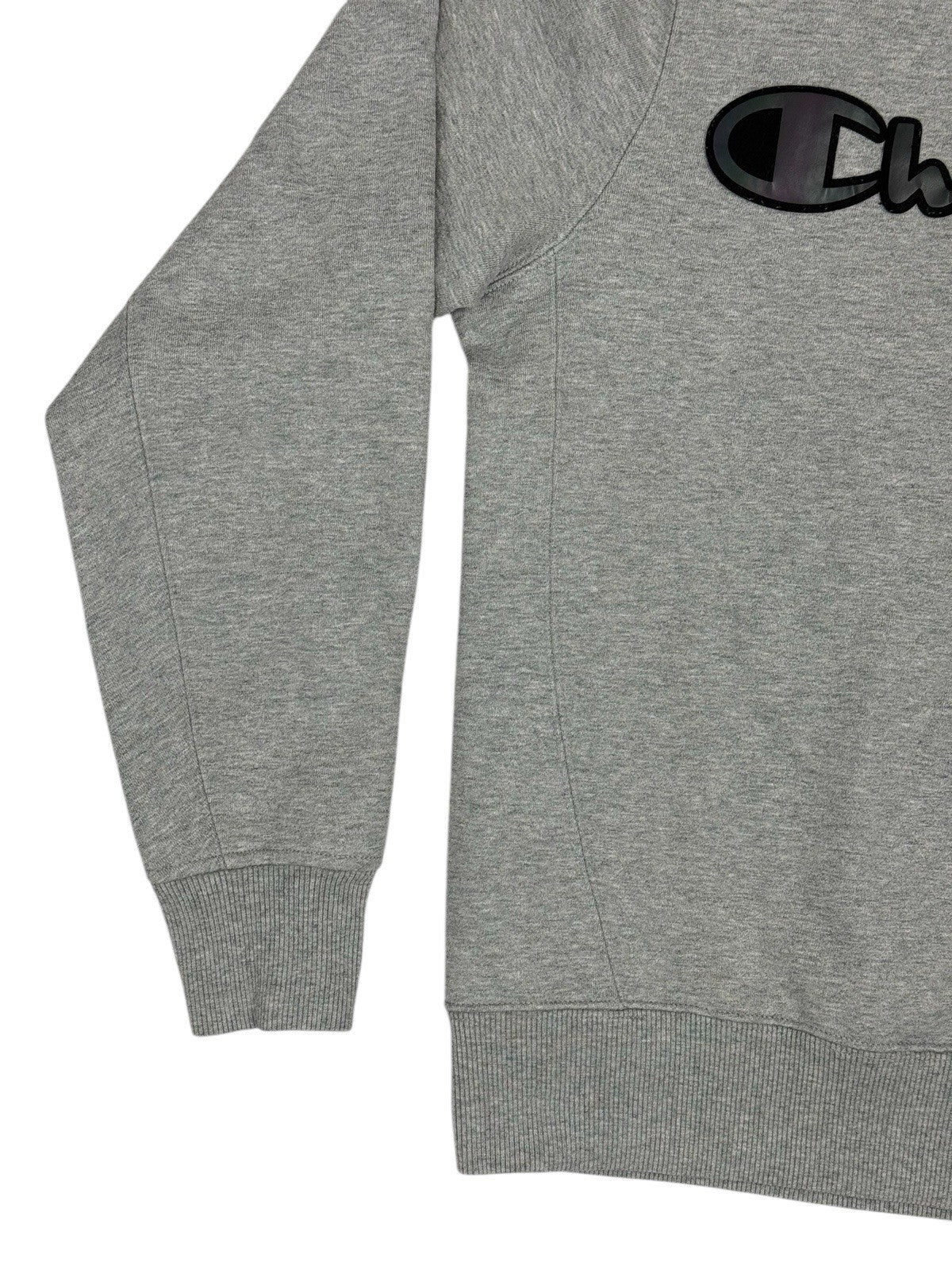 Champion Grey Reflective Logo Jumper Small