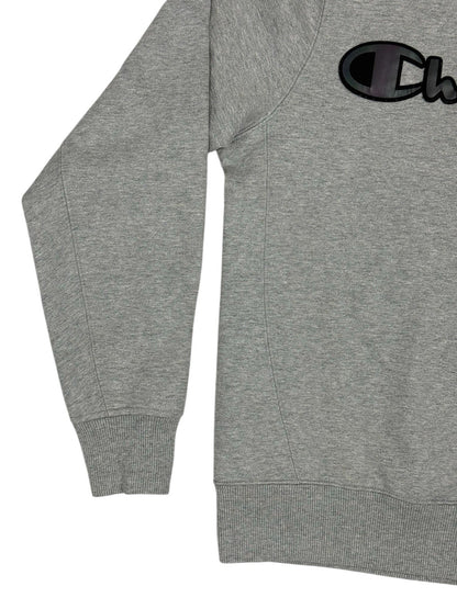 Champion Grey Reflective Logo Jumper Small