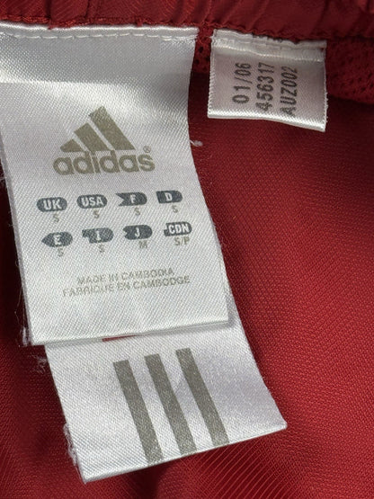 Adidas Red Y2K 00's Lined Nylon Sport Swim Shorts Small