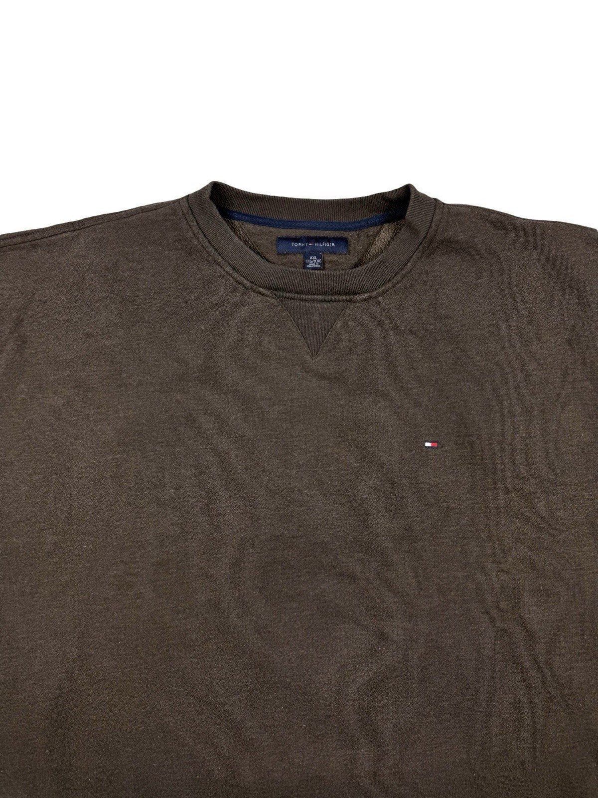 Tommy Hilfiger Brown Retro Y2K Pullover Jumper 2XL