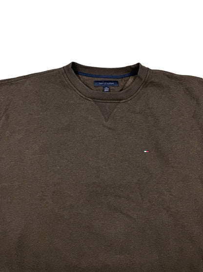 Tommy Hilfiger Brown Retro Y2K Pullover Jumper 2XL