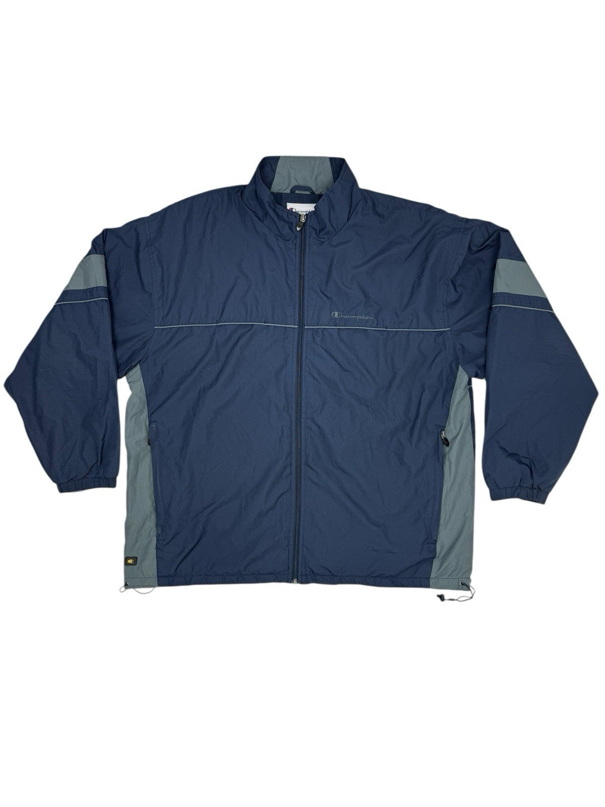 Champion Blue Retro Zip Polyester Jacket 2XL