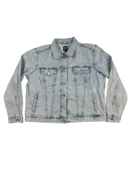GAP Light Blue Denim Trucker Cowboy Jacket 2XL