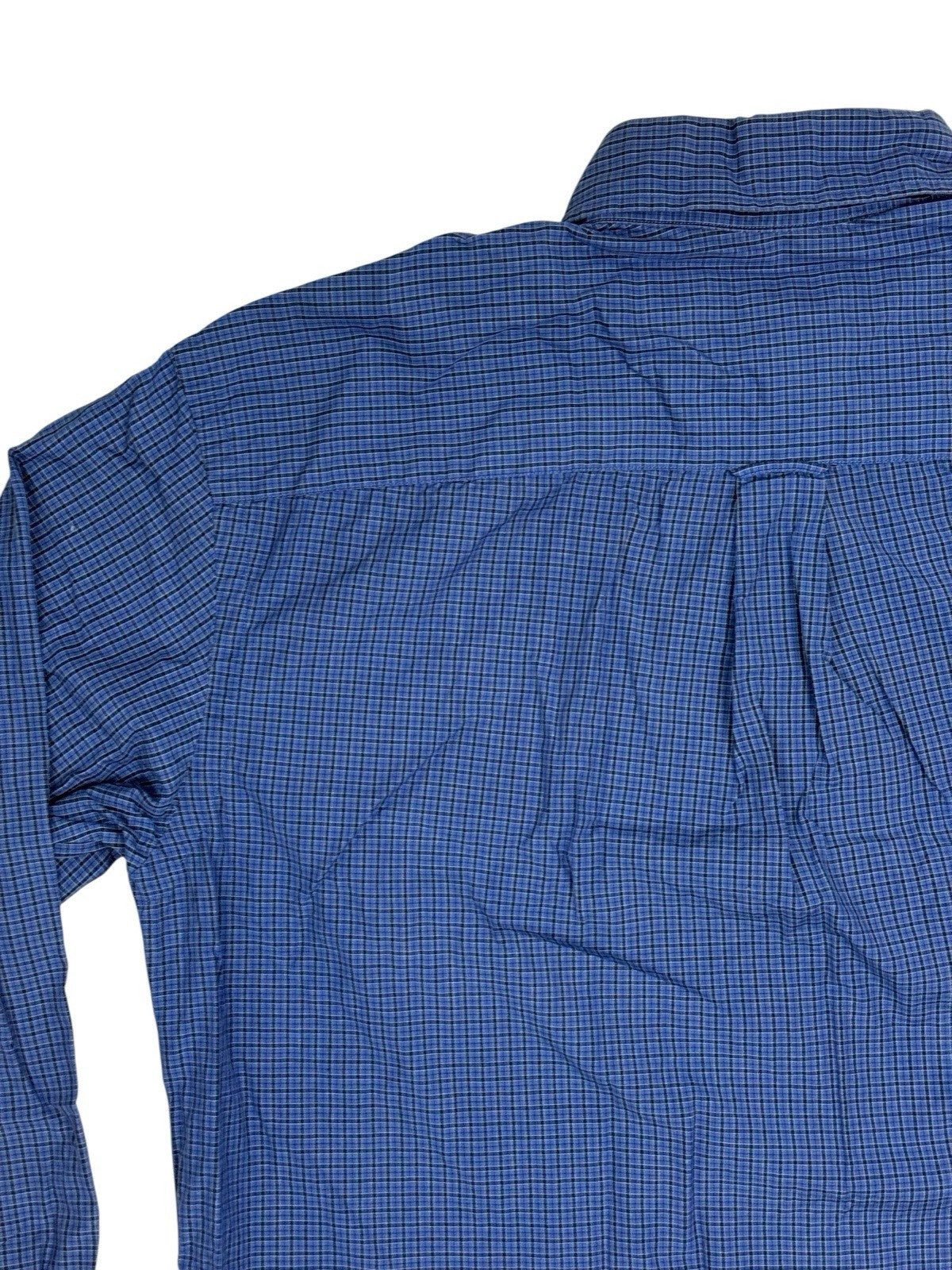 Nautica Blue Check Collared Shirt Medium