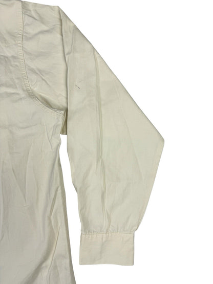 Lee Vintage 90s Off White Pearl Snap Shirt Large