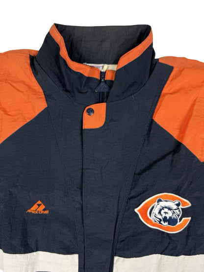 NFL Apex One Vintage Blue Chicago Bears Zip Track Jacket XL