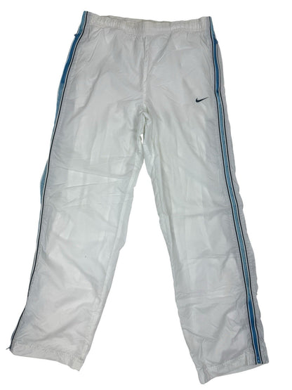 Nike Retro White Lined Tracksuit Bottoms Size XL (18-20)