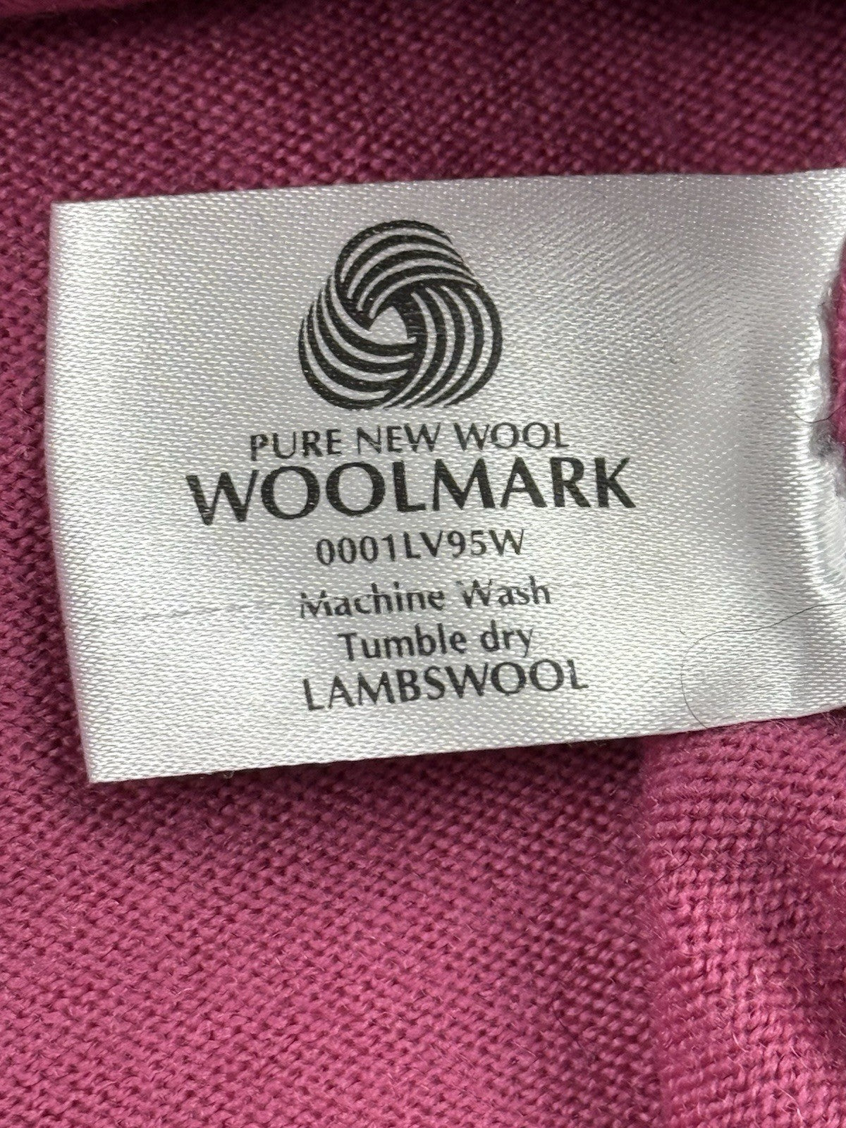 Edinburgh Woolen Mill Pink Wool Knit Jumper Women's XL 22-24