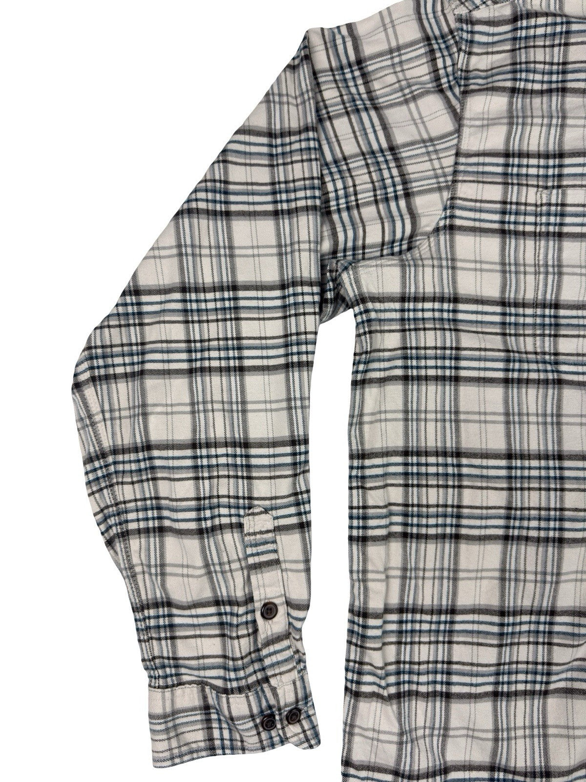 Carhartt Rugged Flex Relaxed Fit White Plaid Flannel Button Shirt 2XL Tall