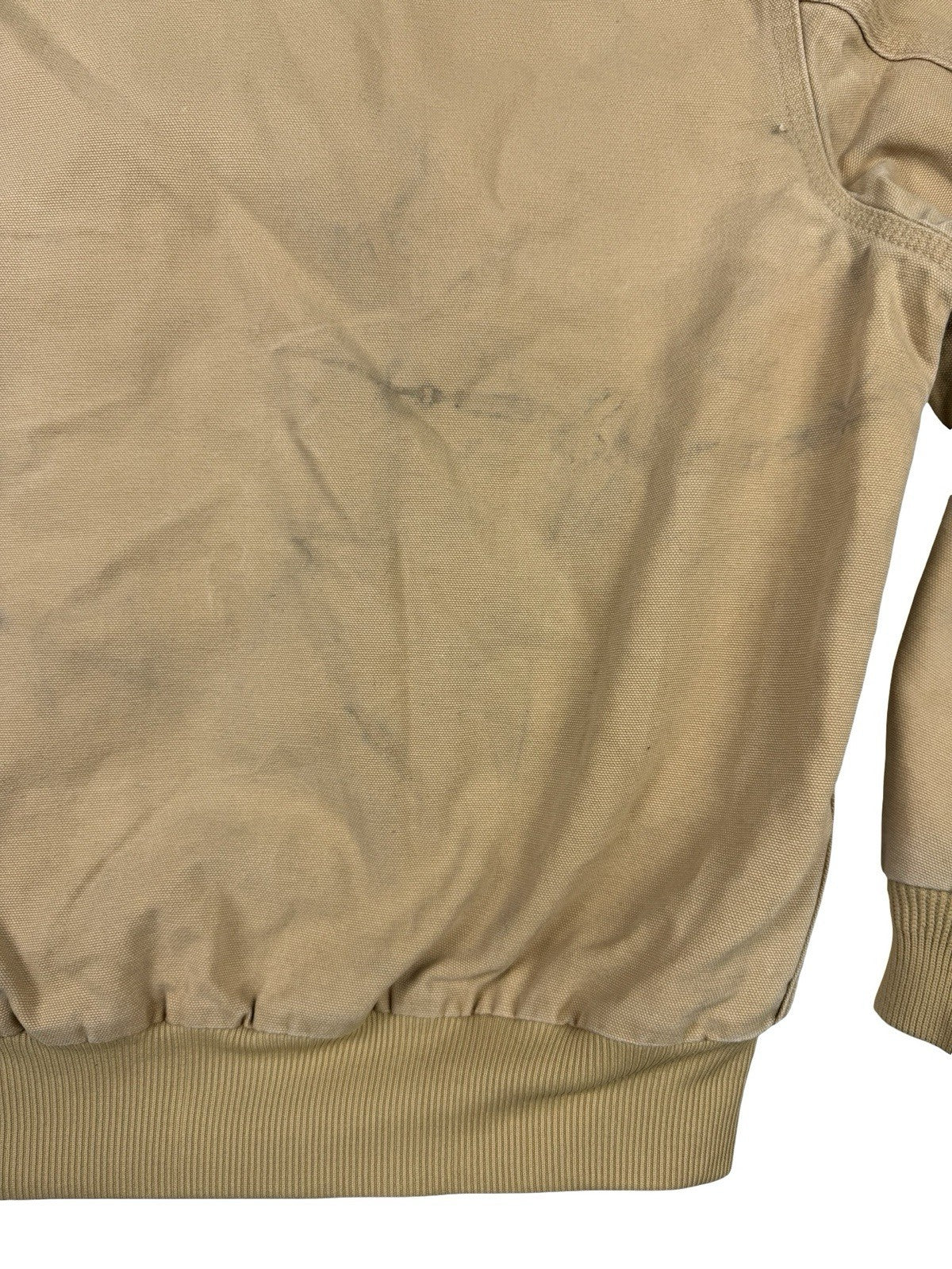 Carhartt Vintage 90s JQ295 Wheat Brown Quilted Canvas Active Jacket Large USA