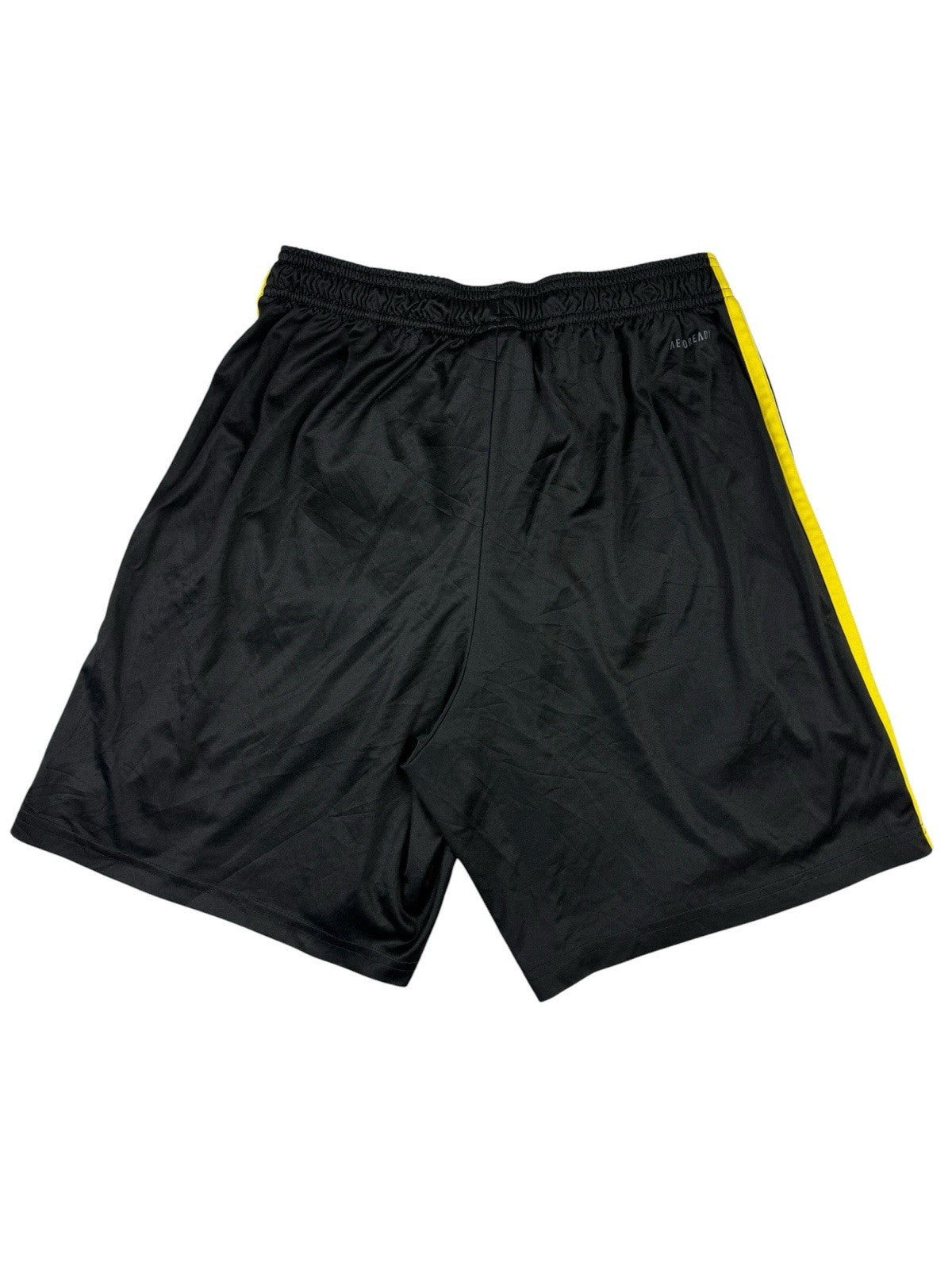 Adidas Black/Yellow Polyester Sport Shorts Blitz Academy FC Medium