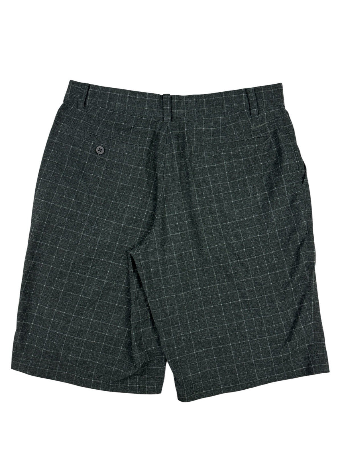 Nike Golf Grey Plaid Chino Sport Shorts Medium 32W