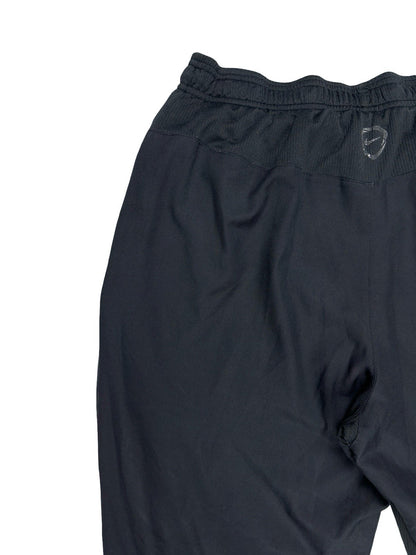 Nike Black Polyester Active Zipped Track Pant Bottoms Medium