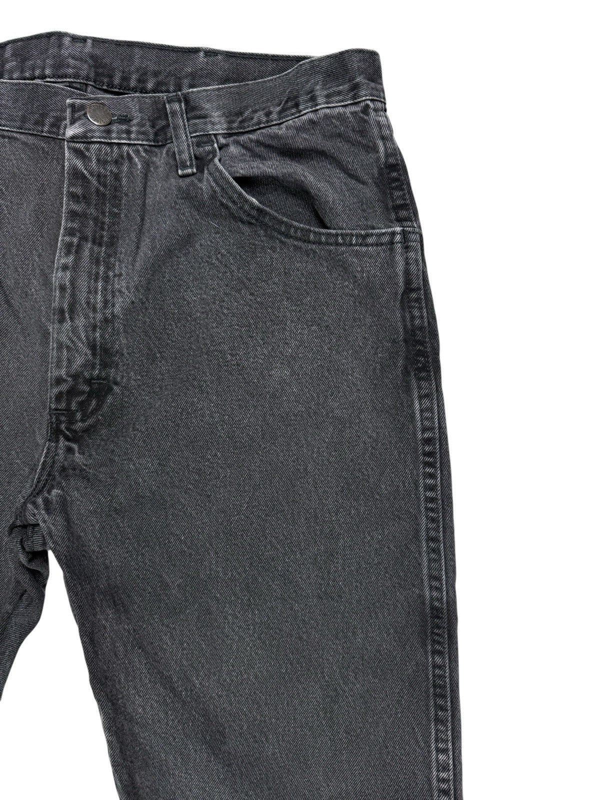 Rustler Faded Black Vintage Straight Leg Denim Jeans 36W 30L