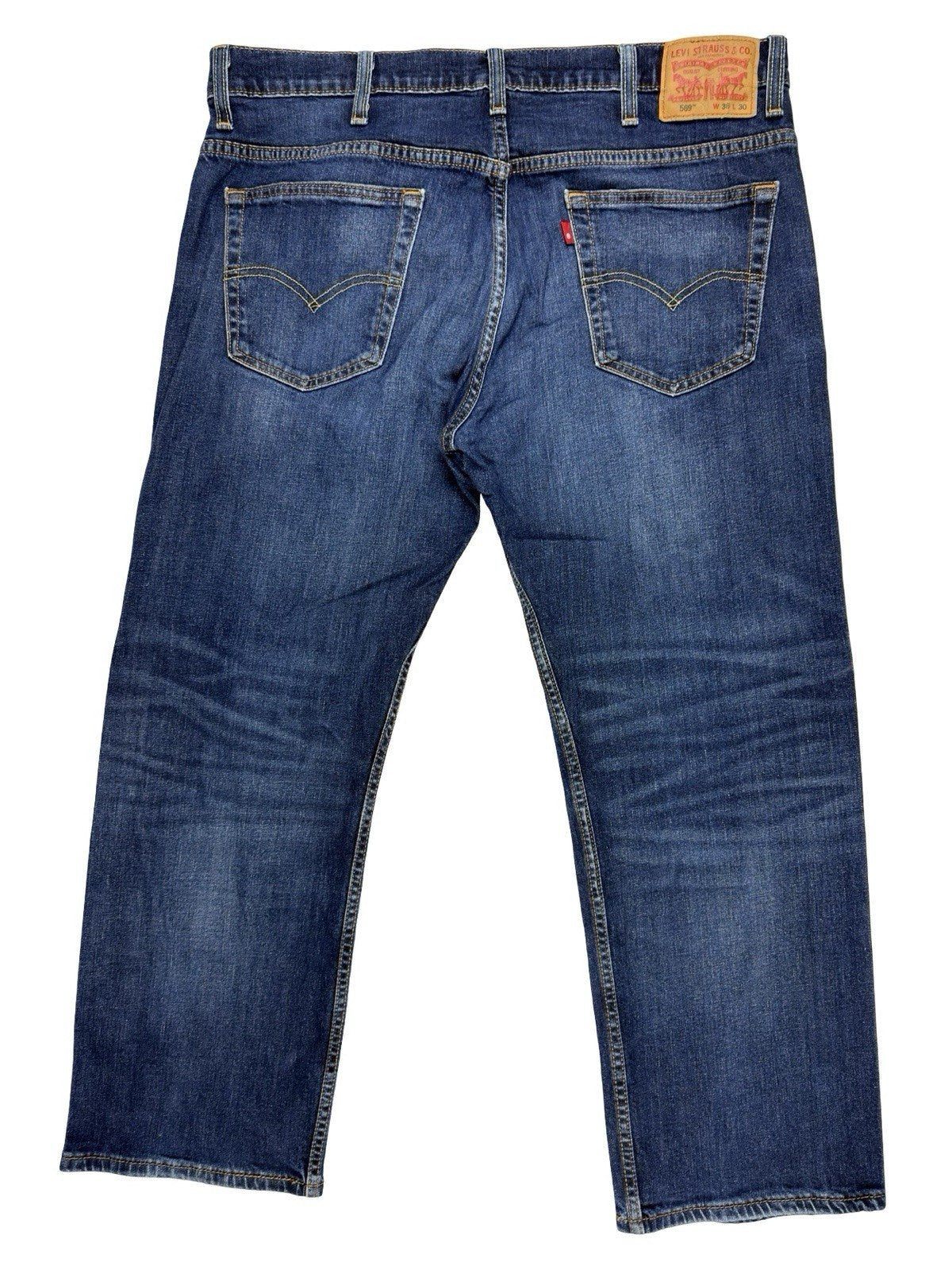 Levi's 569 Loose Straight Fit Blue Denim Jeans 38W 30L