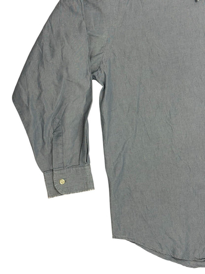 Tommy Hilfiger Retro Blue Collared Shirt Large