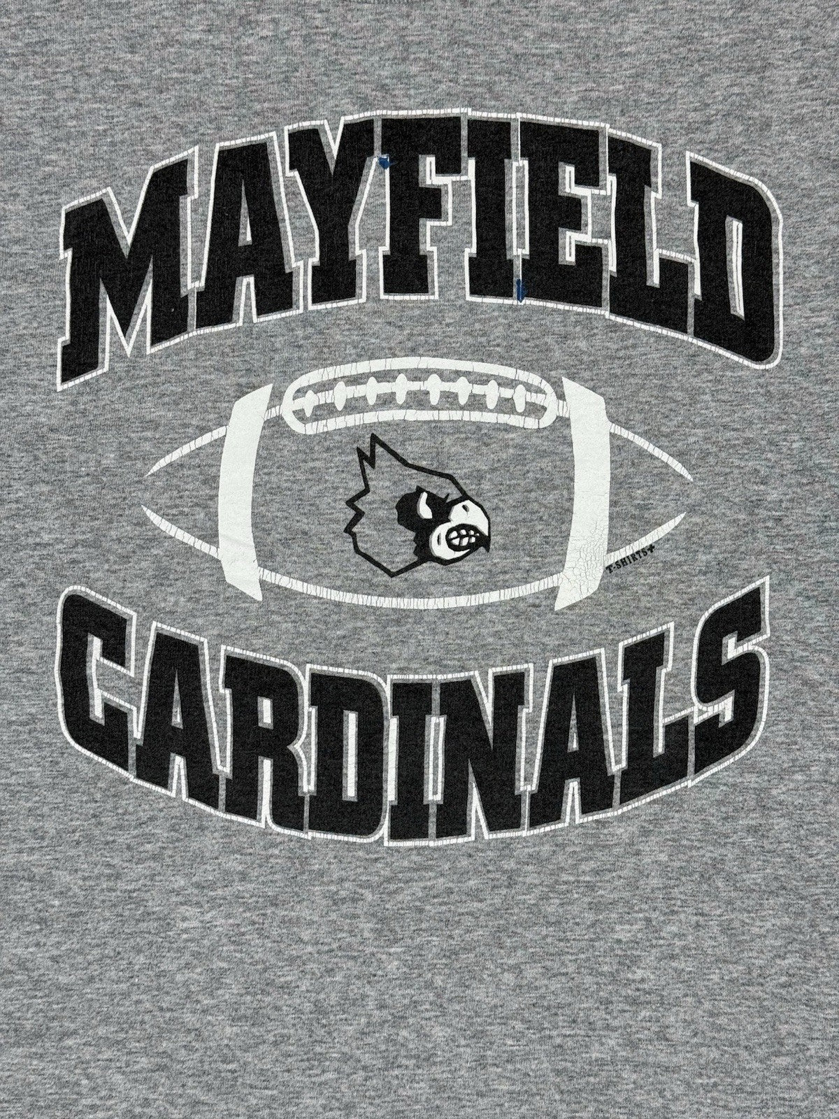 Mayfield Cardinals Retro Grey Kentucky American Sports Top Medium