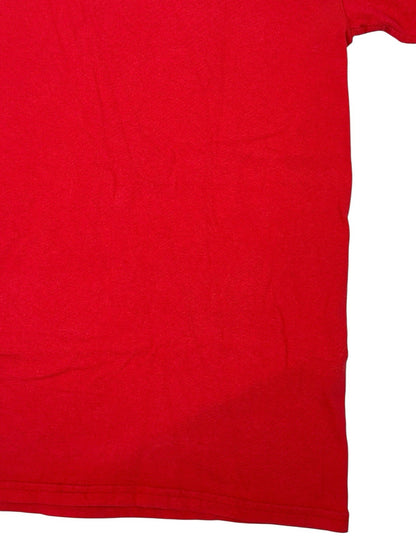 Wisconsin Football Retro Red American College Apparel Printed Top Small