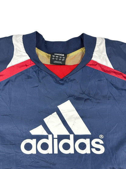 Adidas Blue Vintage Japanese Line Pull Over Track Top Small