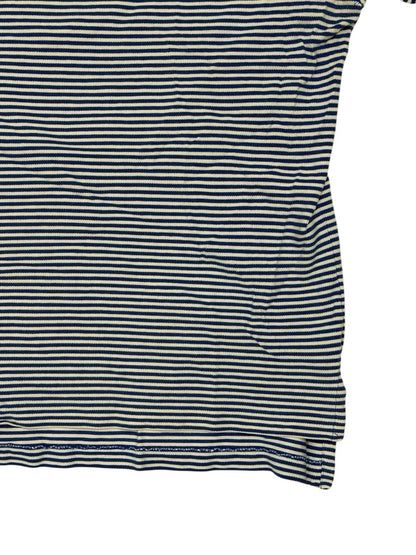 Polo Ralph Lauren Blue White Striped Polo Top Large