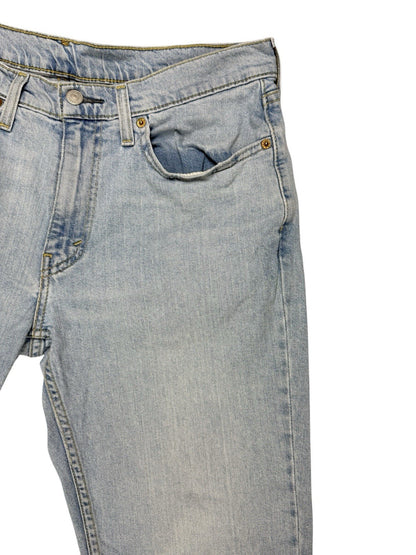 Levi's 514 Light Blue Denim Straight Leg Jeans 33W 30L