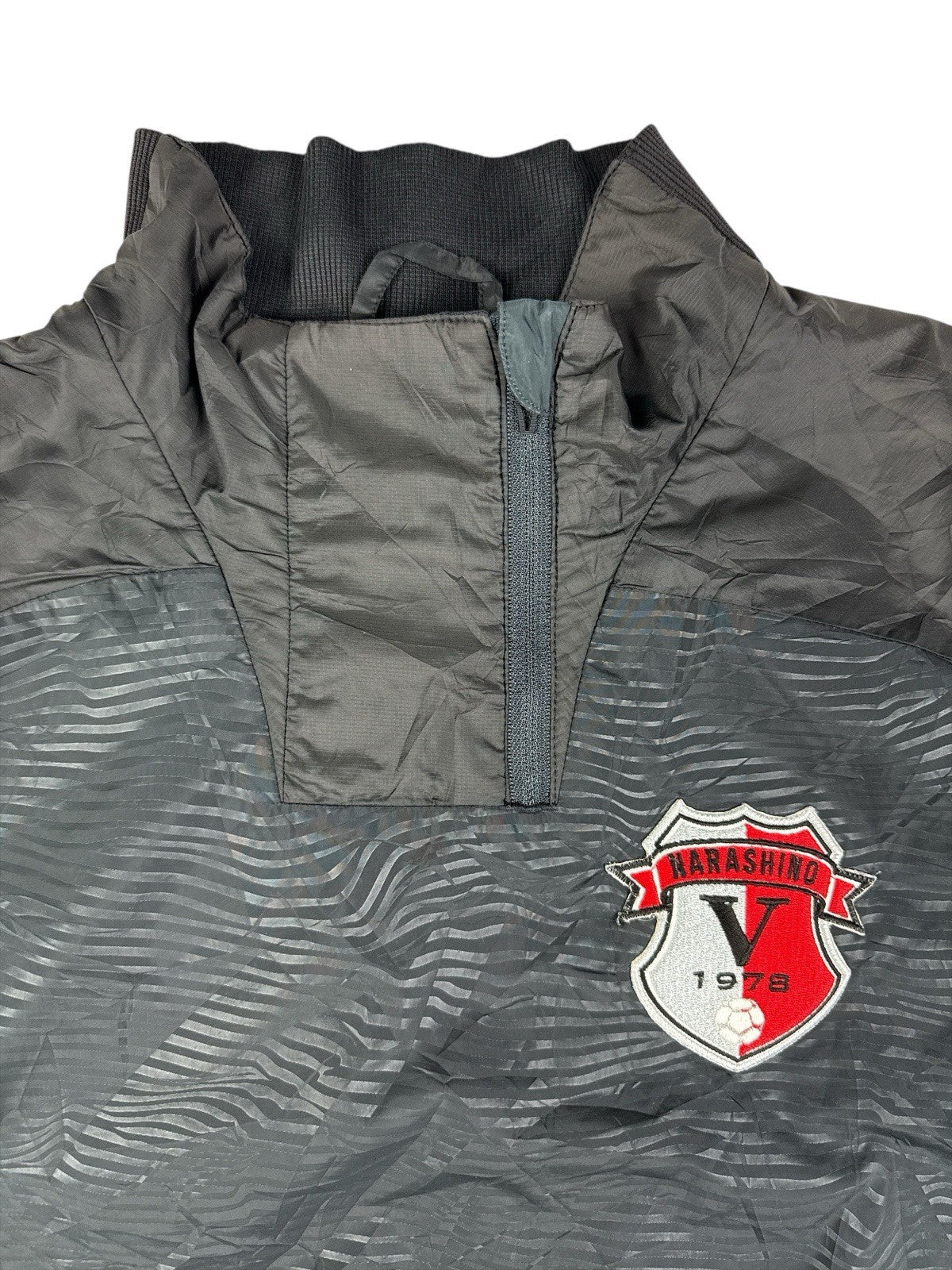 Adidas Retro Grey 1/4 Zip Japanese Football Track Top Small