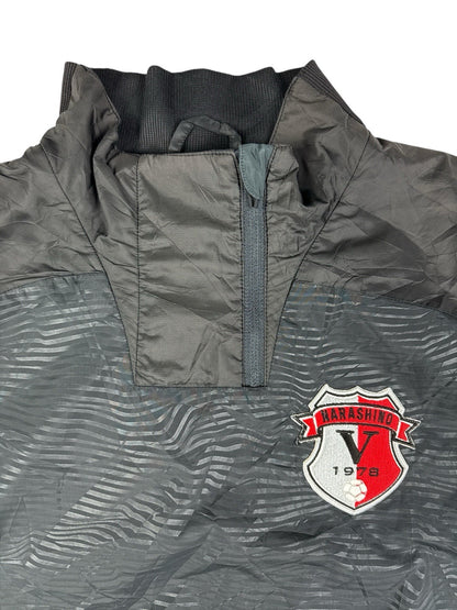 Adidas Retro Grey 1/4 Zip Japanese Football Track Top Small