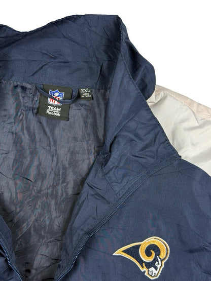 Reebok NFL Team Apparel LA Rams Sports Illustrated Zip Windbreaker Jacket 2XL