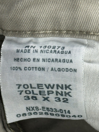 Wrangler Beige Legacy Cargo Twill Chino Trousers Relaxed Fit 36W 32L