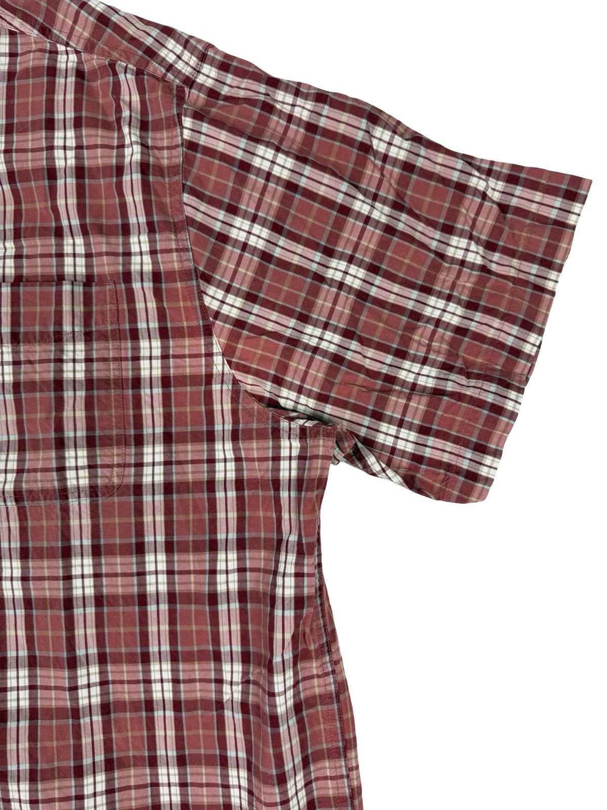 Carhartt Retro Red Plaid Short Sleeve Y2K Button Cotton Shirt 2XL