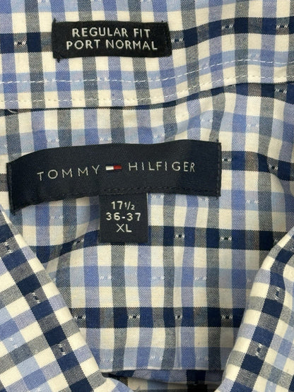 Tommy Hilfiger Blue Check Collared Shirt XL