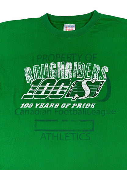 Saskatchewan Roughriders Green 100 Year Canadian Football Top Large