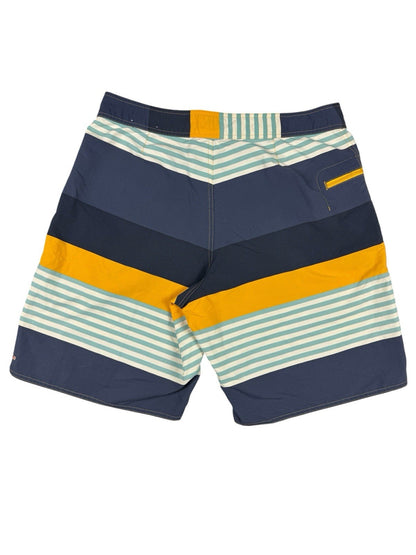 Patagonia Wavefarer Multi Colour Striped Swim Board Shorts Large 35W