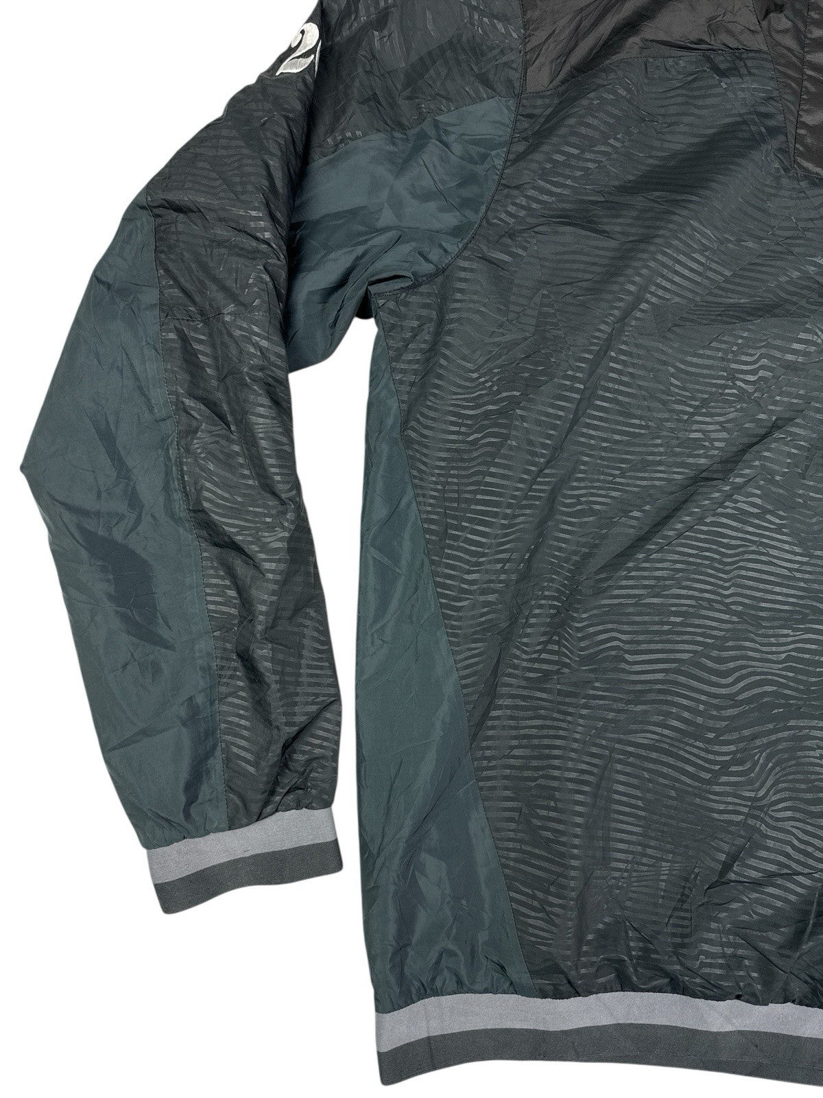 Adidas Retro Grey 1/4 Zip Japanese Football Track Top Small