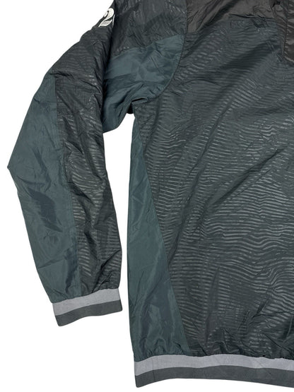 Adidas Retro Grey 1/4 Zip Japanese Football Track Top Small