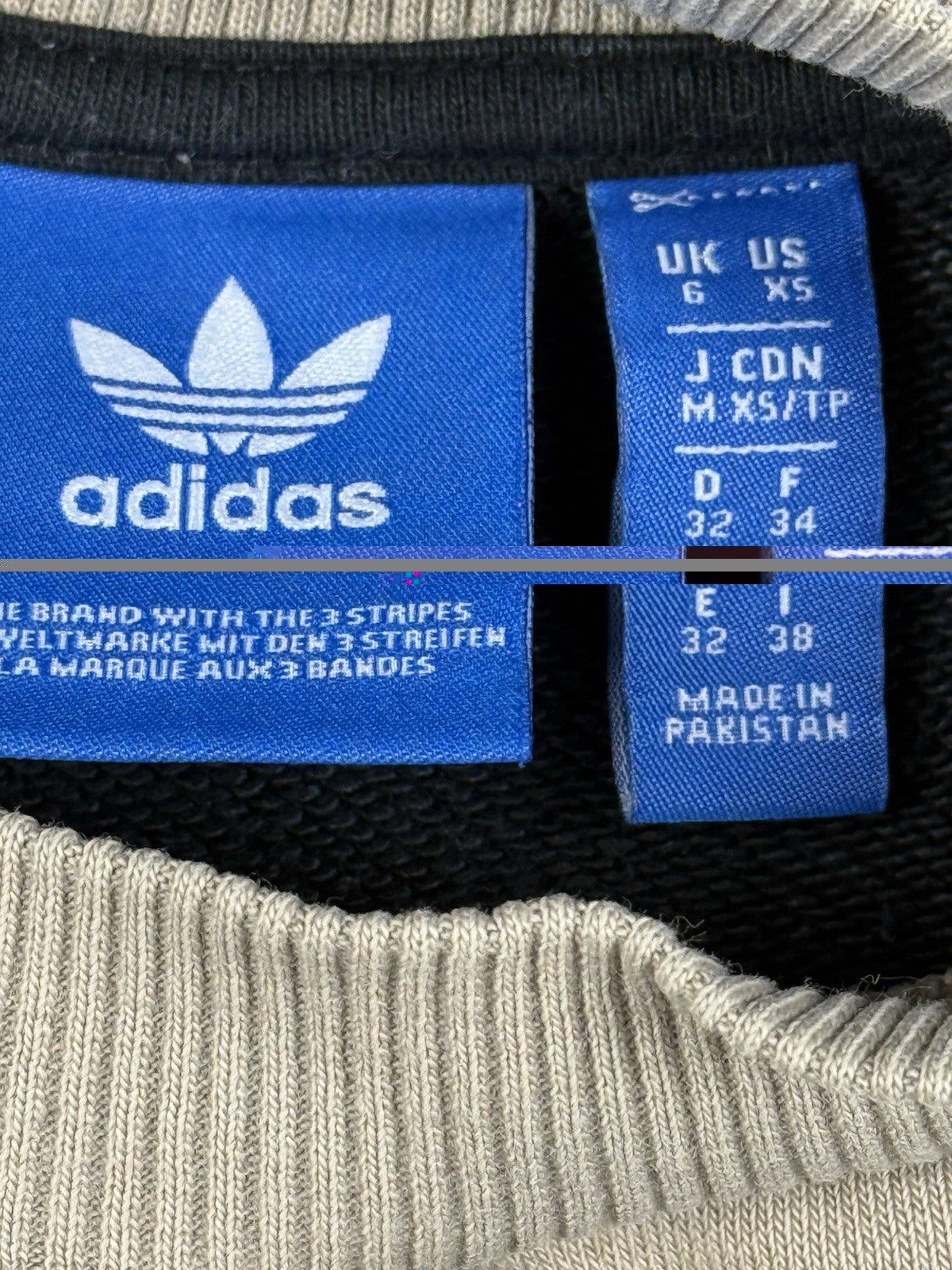 Adidas Multicoloured Colourblock Jumper Size 6 (XS)