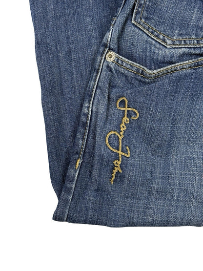 Sean John Retro Blue Wide Leg Relax Hip Hop Denim Jeans 36W 34L
