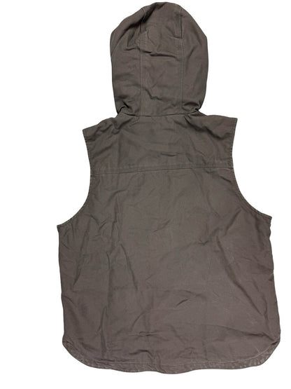 Carhartt Women's Washed Duck Hooded Insulated Gilet Vest Medium (Size 8/10)