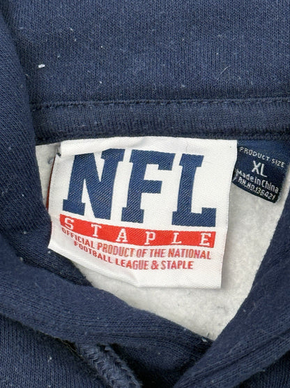 NFL Staple Blue New England Patriots Go Pats Hoodie XL