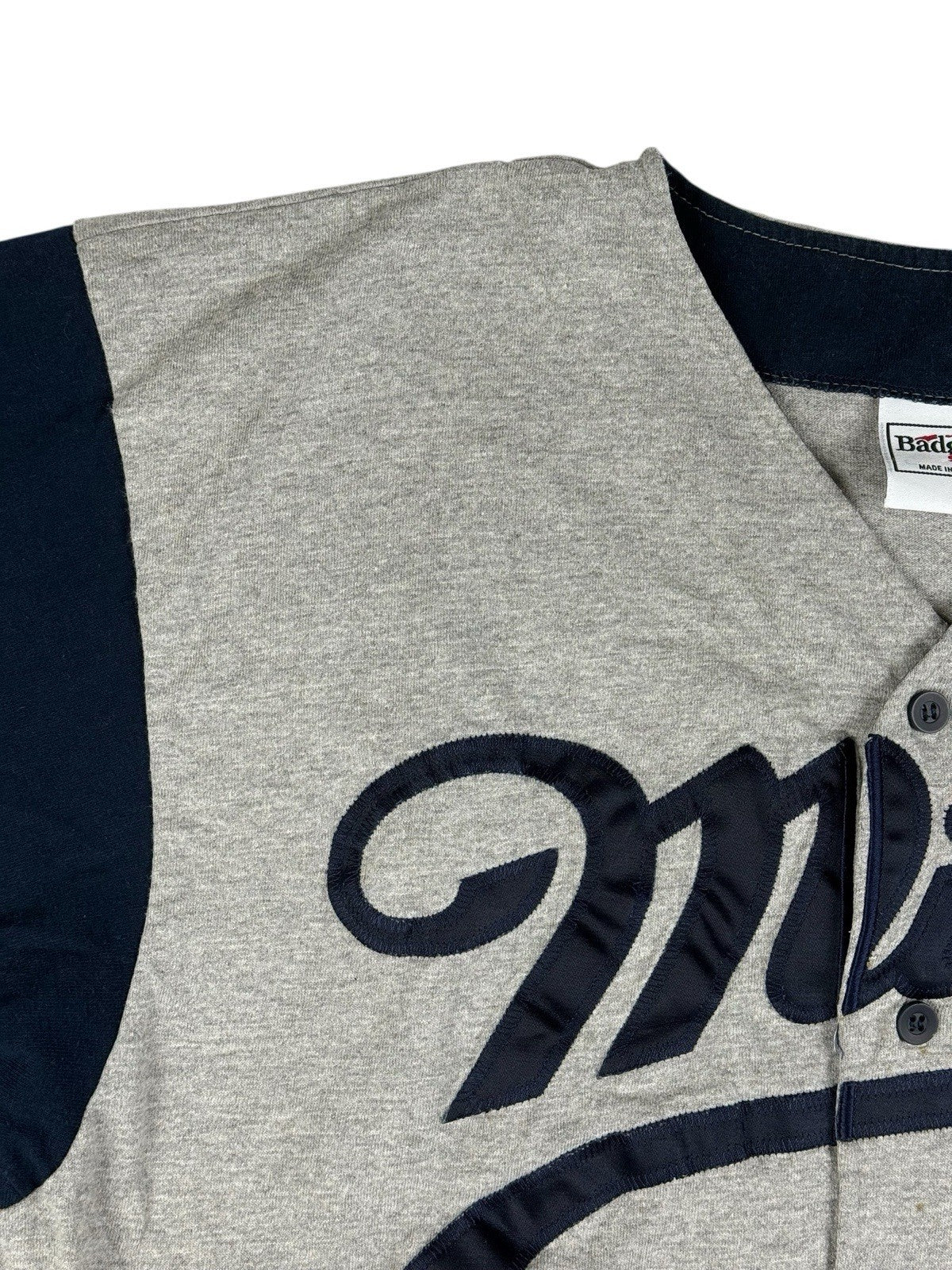 Miller Lite Grey Retro Baseball Jersey XL