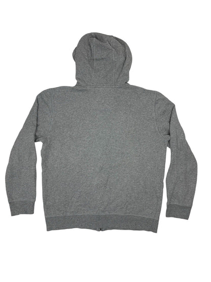 Nautica Grey Zip Through Embroidered Hoodie Jacket Large
