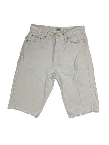 Calvin Klein White Cut Off Jean Shorts Size 10 (28W)