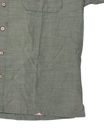 Wrangler Green Short Sleeve Button Up Top XL