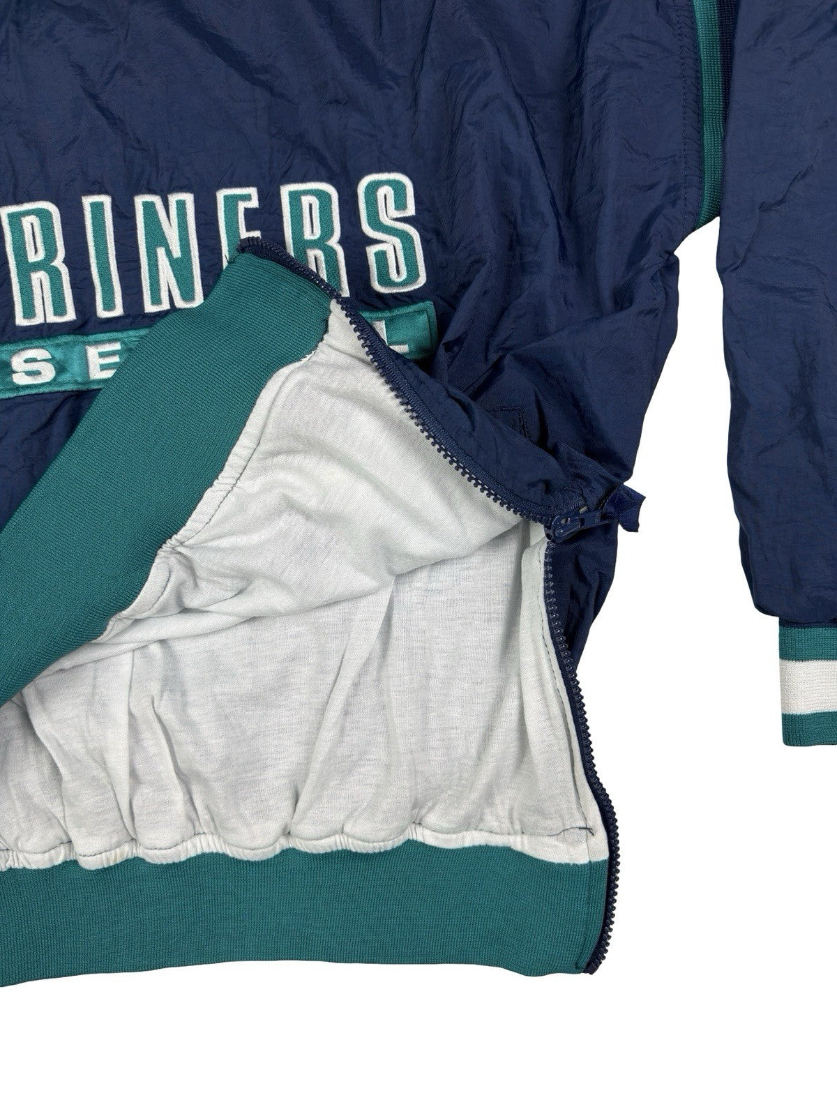 Starter Vintage Seattle Mariners Blue Pullover Windbreaker Jumper Medium