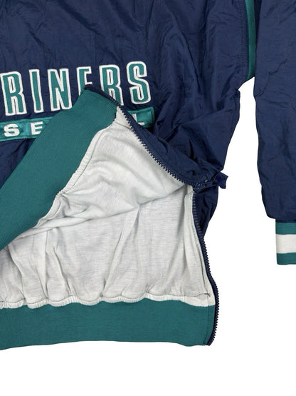 Starter Vintage Seattle Mariners Blue Pullover Windbreaker Jumper Medium