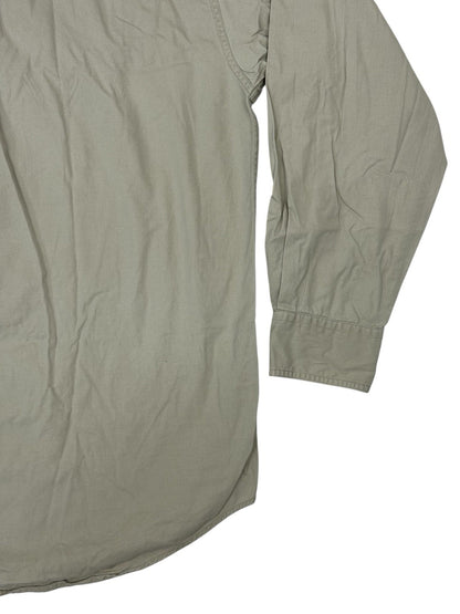 Chaps Ralph Lauren Retro Beige Cotton Shirt Medium