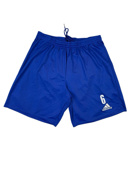 Adidas Blue Climalite Polyester Sport Exercise Football Shorts Medium